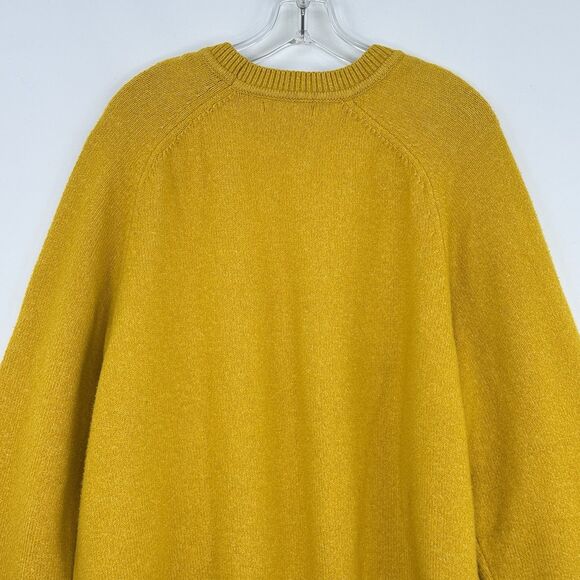 Banana Republic Men’s Knit Sweater Crew Neck Mustard Size 2XL - Picture 4 of 16